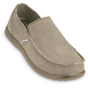 Crocs Santa Cruz Slip-On Khaki - Panske Mokasíny